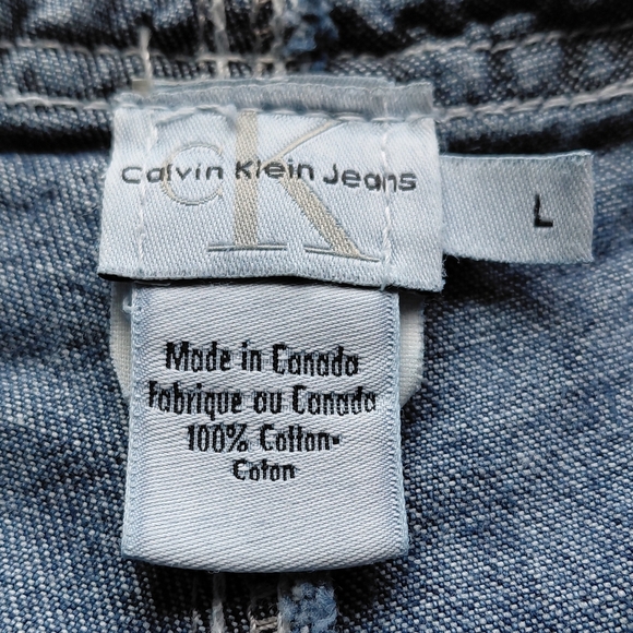 Calvin Klein Women's Blue Denim Shorts - Picture 5 of 6